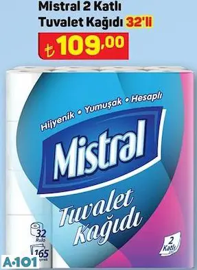 MİSTRAL 2 KATLI TUVALET KAĞIDI